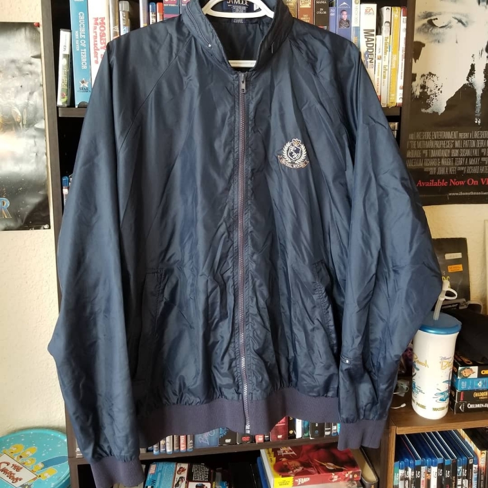 90s Hidden Hoodie Royal Wood Windbreaker